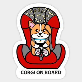 Corgi On Board Sticker